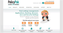 Desktop Screenshot of policypak.com