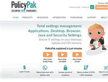 Tablet Screenshot of policypak.com